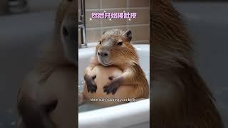 How cute the capybara is! #cute #animals #pets #anakkucinglucuimutgemesin #capybara #capybarafriends