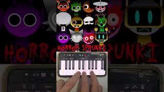 Sprunki Horror Theme but on iPhone Piano