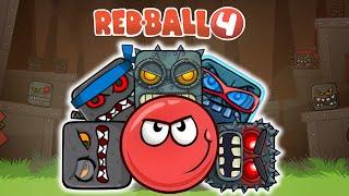 Red Ball 4 - Full Game 100% Walkthrough - All Levels - All Gold Medals - All Gold Clocks