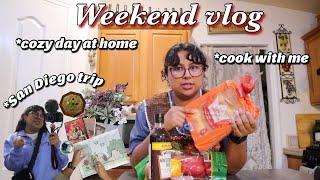 weekend vlog | cozy day at home and San Diego trip