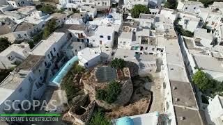 Scopas: E293 House of 36m2 for sale inside castle traditional setlemetnt - Antiparos island, Greece.