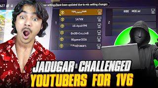 Jadugar Open Challenge for 1 vs 6  He Destroy us Garena free fire