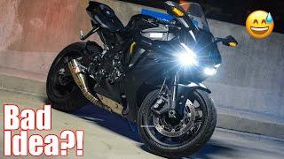 Learning How To Wheelie On A BRAND NEW Yamaha R1 | Riding NIGHTMARE - 2021 Yamaha R1