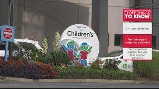 Children's Healthcare of Atlanta featuring wait times of 3 or more hours