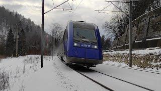 Tren IR16033 Bucuresti Nord - Brasov la iesire din Busteni cu 5003 - 17.01.2021