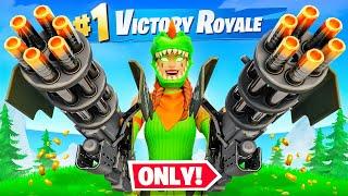 The MInigun *ONLY* Challenge in Fortnite!