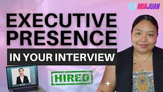 How to Show Executive Presence as a Virtual Assistant During an Interview