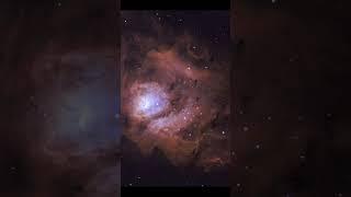 the Lagoon nebula in Hubble colours