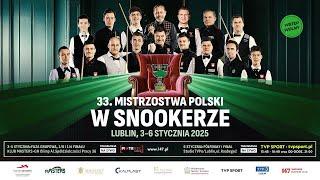 cz2 Mateusz Baranowski vs Bartosz Utkowski: 33. Otwarte Mistrzostwa Polski w Snookerze – Lublin 2025