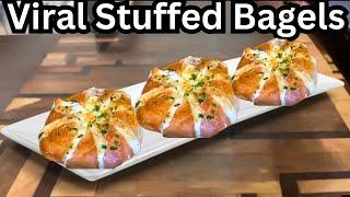 How To Make Garlic Cream Cheese Stuffed Bagels