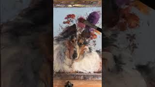 Pet Portrait #art #creativeprocess #petportrait #painting #petlover #flowerpainting #doglovers