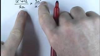 How to do Algebra  Part 1 8   Multiplying  Algebraic Fractions 2