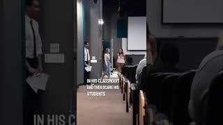 Teacher scares his students with a pop quiz 