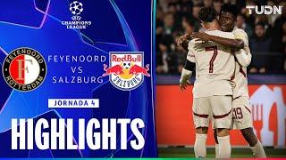 HIGHLIGHTS - Feyenoord vs RB Salzburg | UEFA Champions League 24/25 | TUDN