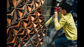 Kinetic Wall at Geneva Motor Show- Interactive Kinetic Installation (Temporary)