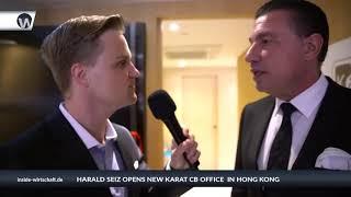 CEO Harald Seiz opens new Karat CB office in Hong Kong