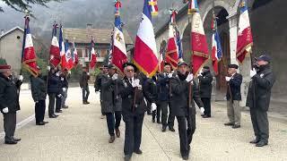 Le Souvenir Français - Défilé des porte-drapeaux des comités de la Haute-Savoie - AG 2022 à Cluses