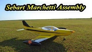 Assembly of  66" all Balsa Sebart Marchetti, Crazy Nice ARF