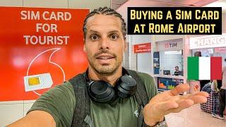 Buying a Sim Card for Italy at Rome Airport in 2024