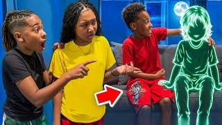 We Caught Our Little Brother Talking To A Ghost!