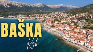 Baška Town on Krk Island, Croatia