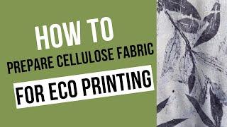 How to prepare cellulose based fabric for eco printing #sustainabletextiles #botanicalprinting