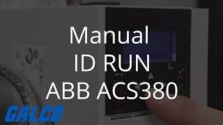 How to do a Manual ID Run on ABB ACS380 AC Drive | Galco