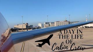 A DAY IN THE LIFE OF CABIN CREW | FLIGHT ATTENDANT VLOG | MEGAN ROSE