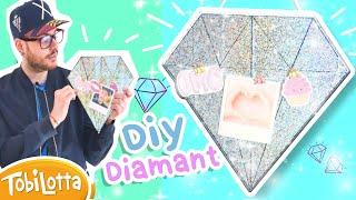 Aus alten Packungen- WandDEKO Organizer Diamant Basteln Ideen gegen Langeweile Deko DIY TobiLotta