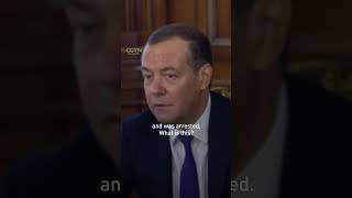 Former Russian President Dmitry Medvedev says Putin's arrest would spark war