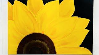 Easy Sunflower Painting for Beginners