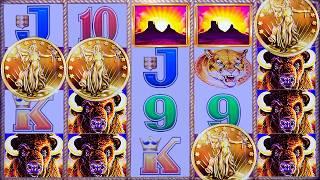 4 COIN  $6.00 MAX BET BONUS!  BUFFALO GOLD SAVES ME!