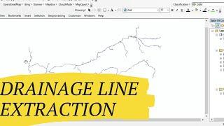 How to extract River shape from DEM Image