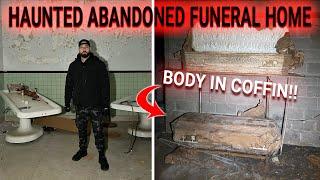 EXPLORING A HAUNTED ABANDONED FUNERAL HOME FOUND COFFINS AND DRUGS!