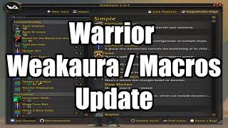 Phase 4 Sod Warrior Weakaura Macros Update