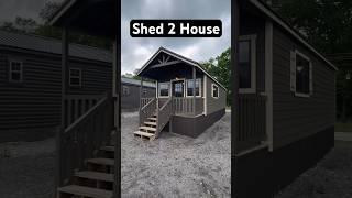 PERFECT cabin shed 2 house conversion! #shorts