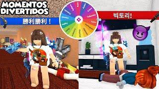 Jugando MURDER MISTERY 2 pero en DIFERENTES IDIOMAS (Momentos Divertidos) Roblox MM2