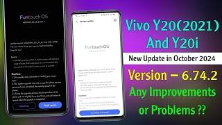 Vivo Y20i & Y20 New Update in October 2024 | Vivo Y20 6.74.2 Update Review | Vivo Y20i 6.74.2 Update