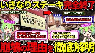 【大量出店のツケ】経営危機は必然だった…しかし何度でも立ち上がる暴走名物社長を徹底深掘り‼（いきなりステーキ・閉店・一瀬邦夫）（VOL0064）【ずんだもん＆ゆっくり解説】