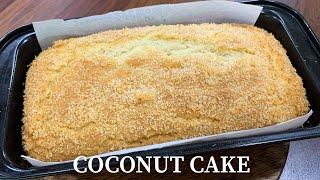 Eggless Coconut Cake Recipe | How to Make Soft and Spongy Coconut Cake at Home