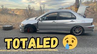 I just TOTALED my fresh evo 8 build