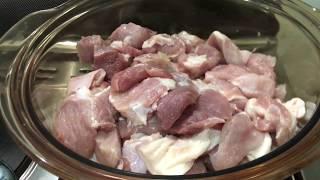 Pork Curry with chayote cubes