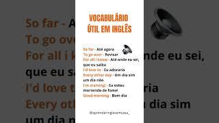 VOCABULÁRIO ÚTIL EM INGLÊS