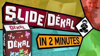 Slide / Dekal - How to Play in 2 minutes - BoardgameNinja