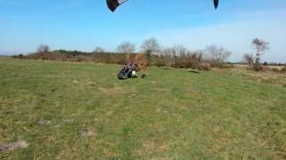 Déco court chariot paramoteur / Paramotor trike short take off