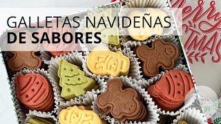 GALLETAS NAVIDEÑAS de 4 sabores fáciles y deliciosas