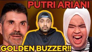 PUTRI ARIANI ‘AGT’ AUDITION 2023 (GOLDEN BUZZER!!) PERFORMANCE | FIRST REACTION