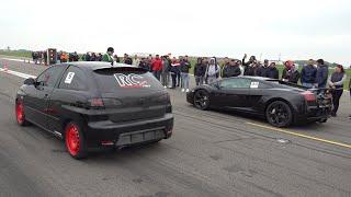 450HP Seat Ibiza TDI DIESEL vs Lamborghini Gallardo Twin Turbo