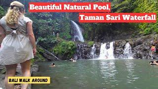 Discover the Hidden Gem: Taman Sari Waterfall, A Beautiful Natural Pool | Bali Walk Around