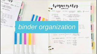 binder organization tips + how to keep it organized // back to school organization